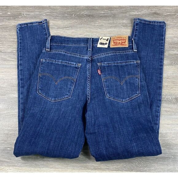 NWT Levi's 721 Womens 26 -High Rise Skinny Jeans Blue Denim Pants NEW‎ WITH TAGS - Picture 13 of 13